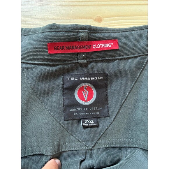 ScotteVest T-Shirt Mens 3XL Grey Performance Tech TEC Long Sleeve m Pockets - Picture 3 of 7